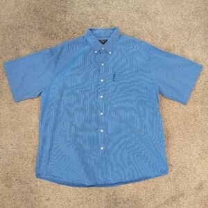 US Polo Assn Men's XL Short Sleeve Button Up Shirt In Blue